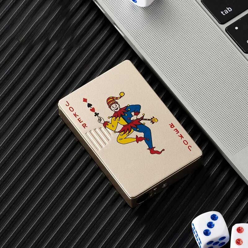 Briquet Carte Joker Doré