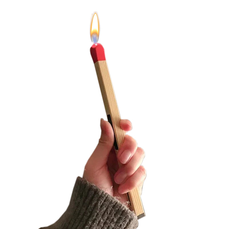 Briquet créatif, Briquet au Butane à Flamme Douce, Allume-Bougie