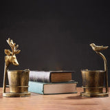 Cendrier Animal Cerf et Oiseau