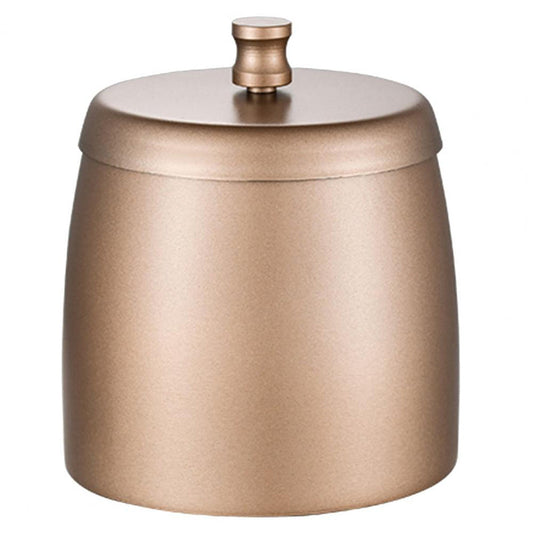 Cendrier moderne design contemporain en metal - accessoire fumeur aux lignes geometriques epurees