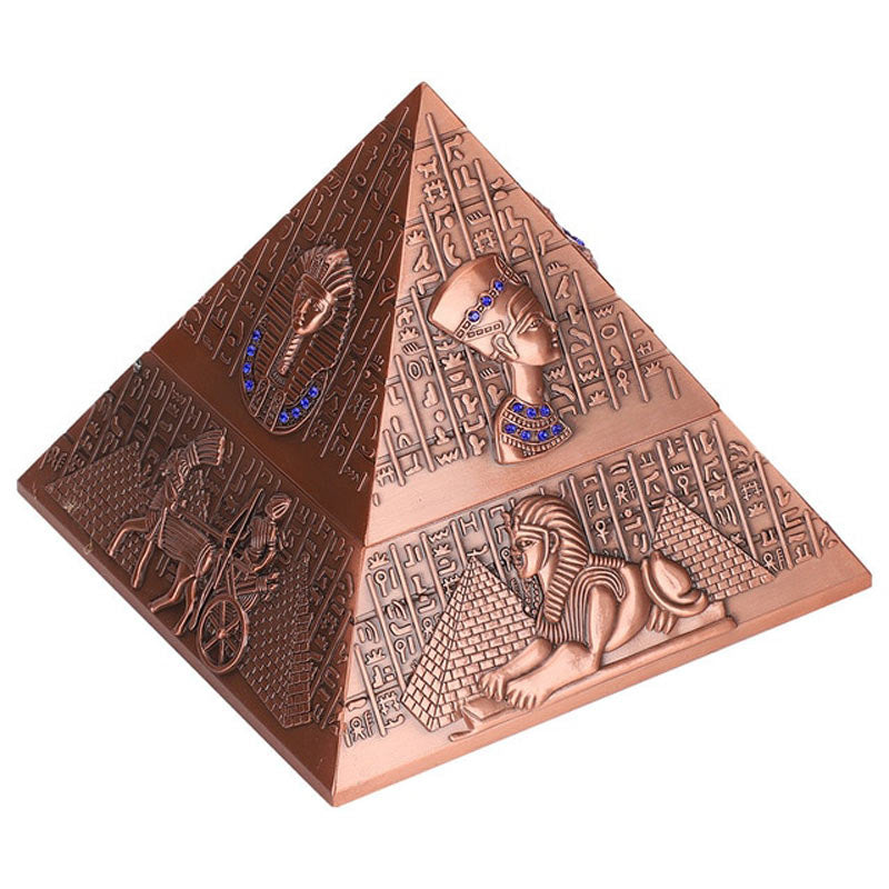 Cendrier pyramide design géométrique naturel - packaging