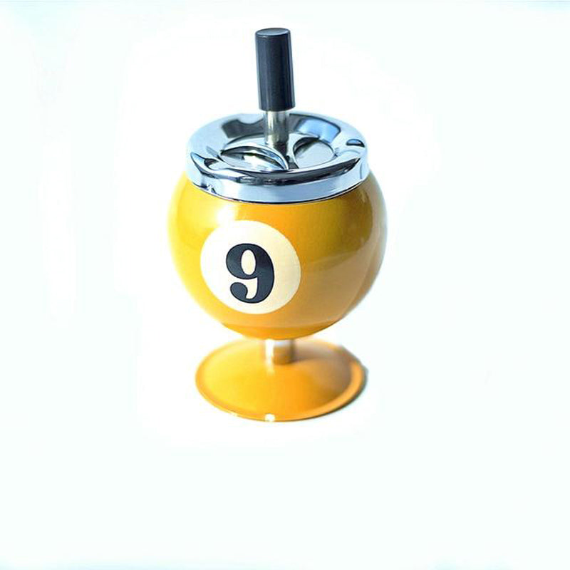 Cendrier Billard Jaune