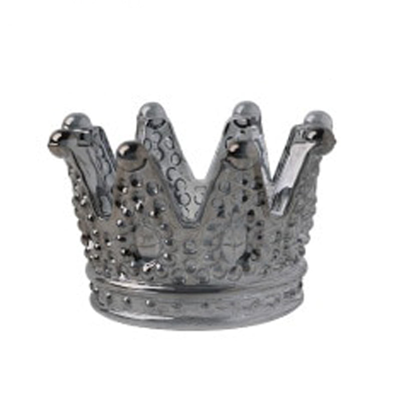 Cendrier couronne en verre soufflé transparent - vue 6