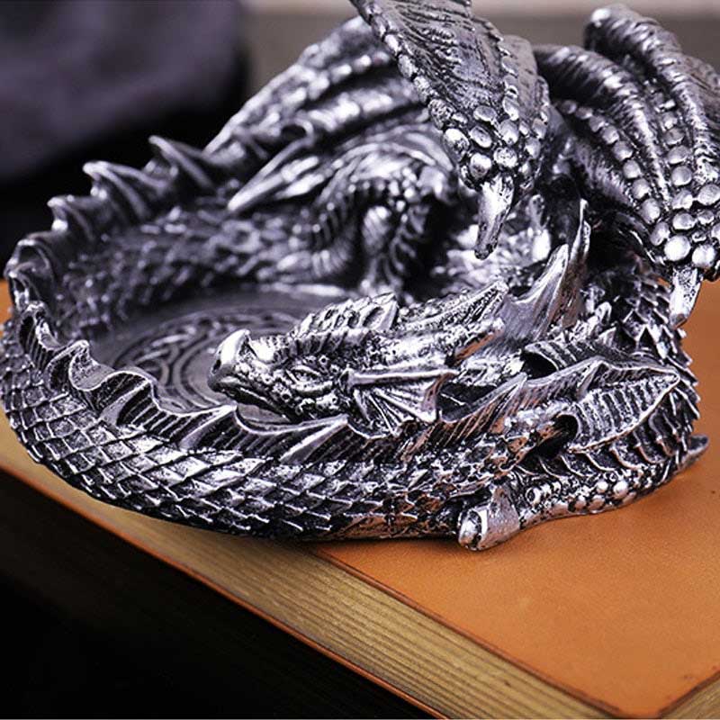 Cendrier en forme de dragon - figurine decorative originale pour fumeur