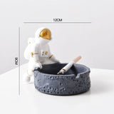 Cendrier Marrant Astronaute Doré