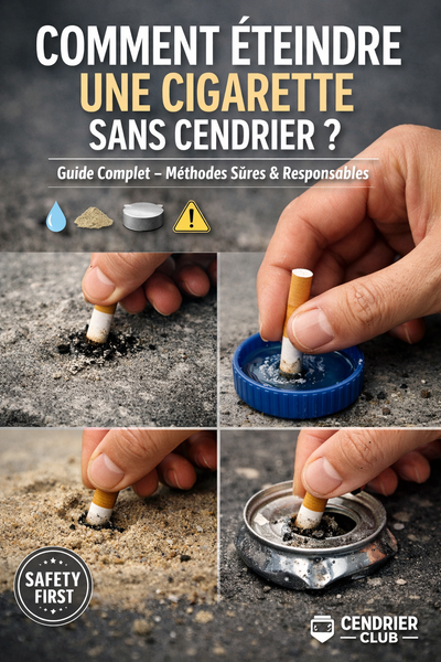 Comment éteindre une cigarette sans cendrier ?