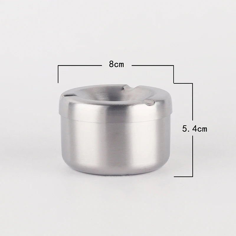 Inox - cendrier extérieur design vue du dessus
