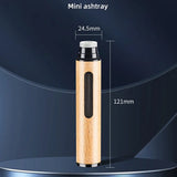 Mini cendrier de poche Portable, sans fumée, Anti-cendres, sans poussière, cendrier de voiture domestique, accessoires pour fumer des cigares d'intérieur