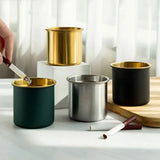 JJYY-Cendrier créatif en acier inoxydable pour la maison et la voiture, filet anti-vol et anti-chute, entonnoir Laguna ette avec couvercle, 73 bars