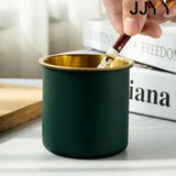 JJYY-Cendrier créatif en acier inoxydable pour la maison et la voiture, filet anti-vol et anti-chute, entonnoir Laguna ette avec couvercle, 73 bars