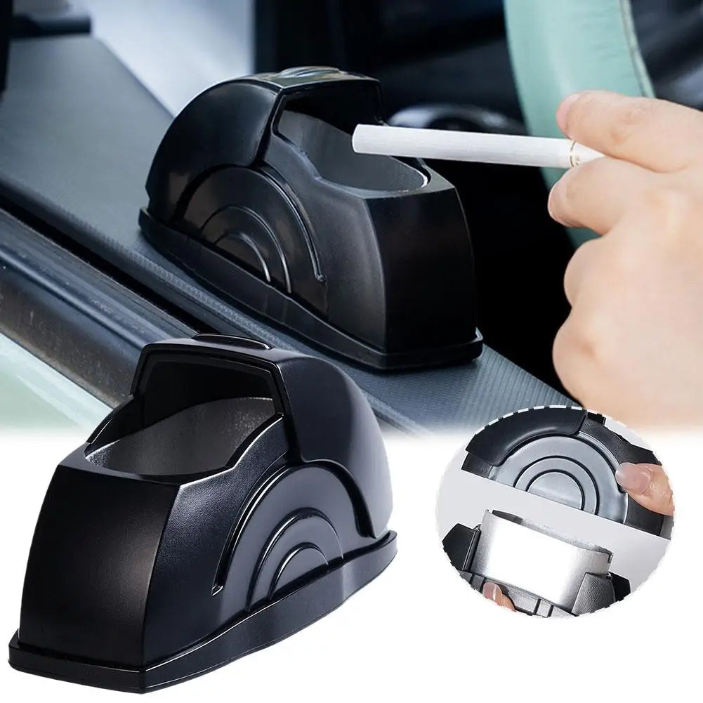 Cendrier de voiture monté sur porte, cendrier sans fumée avec couvercle, poubelle Portable pour camion automobile, accessoires pour poubelles