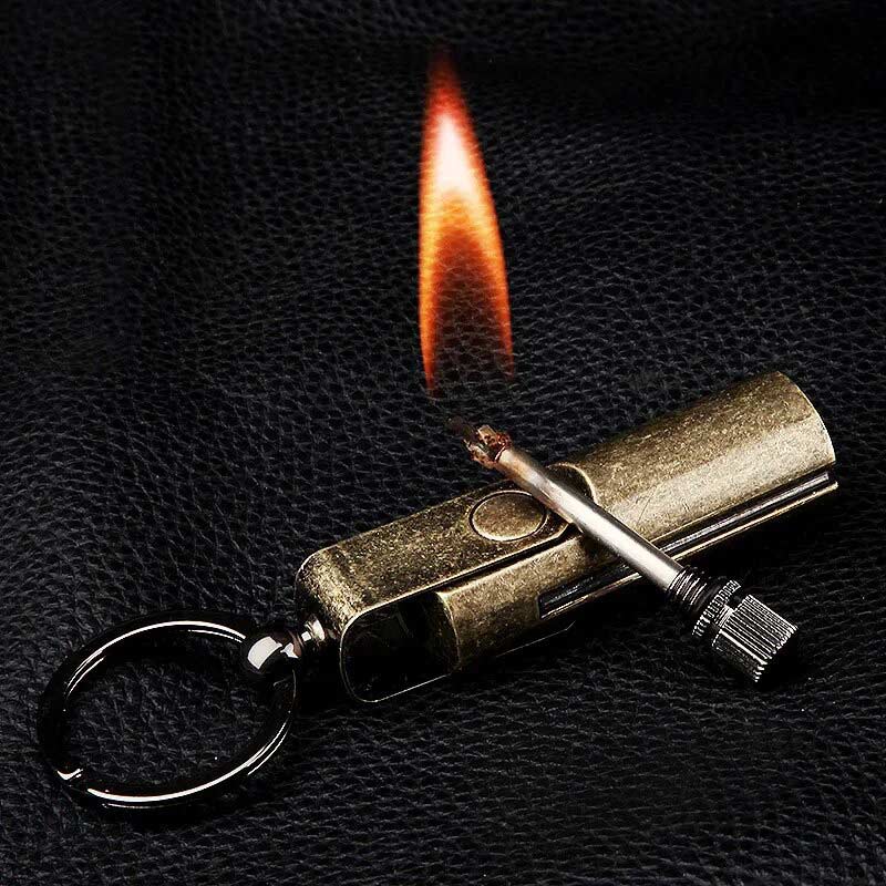 Briquet Allumette Cuivre Flamme