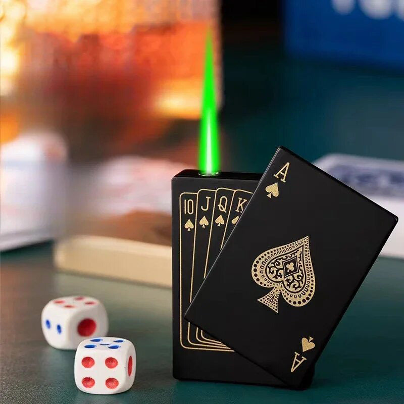 Briquet Carte As Noir Présentation