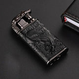 Briquet Crocodile Noir posé sur un bureau