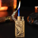 Briquet Crocodile Or Brillant