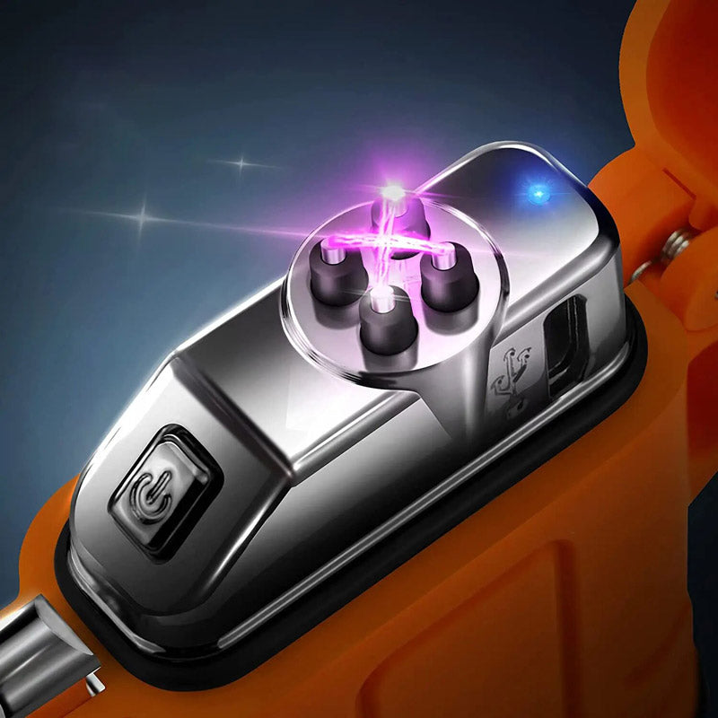 Briquet de Survie zoom sur l'arc électrique
