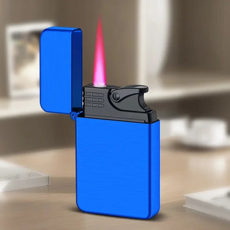 Briquet Flamme Rose Bleu
