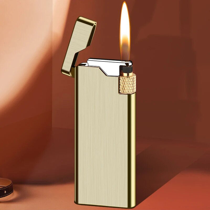 Briquet Gaz Rechargeable Or