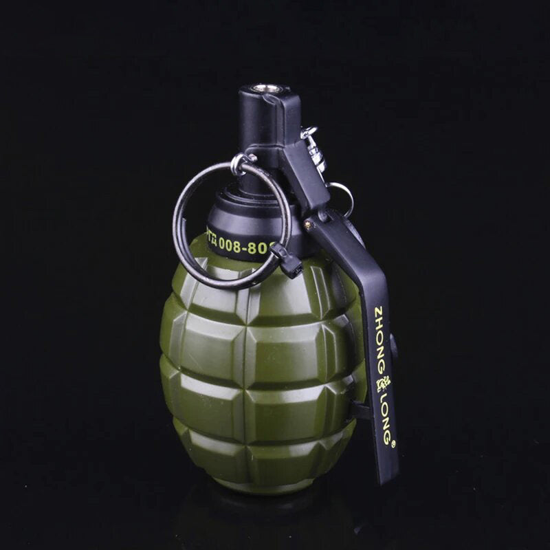 Briquet Grenade en Métal - 4 Modèles Rechargeable
