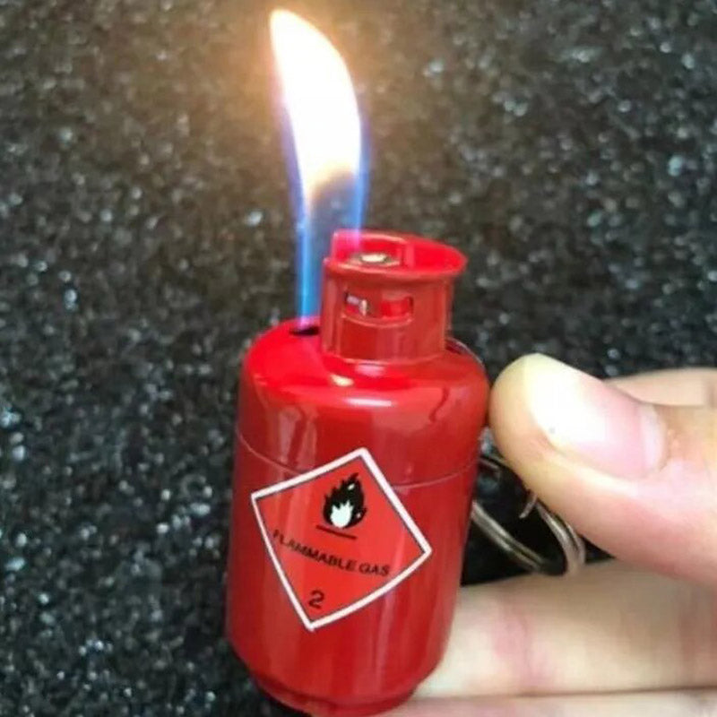 Briquet Insolite Rouge avec Flamme