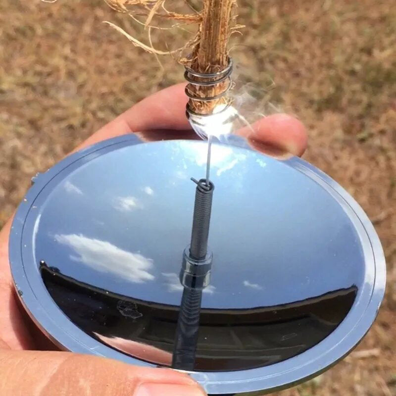 Briquet Solaire avec du bois
