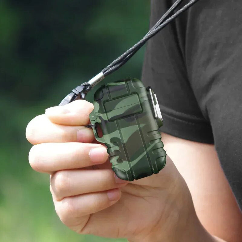 Briquet Tempête Militaire avec sangle