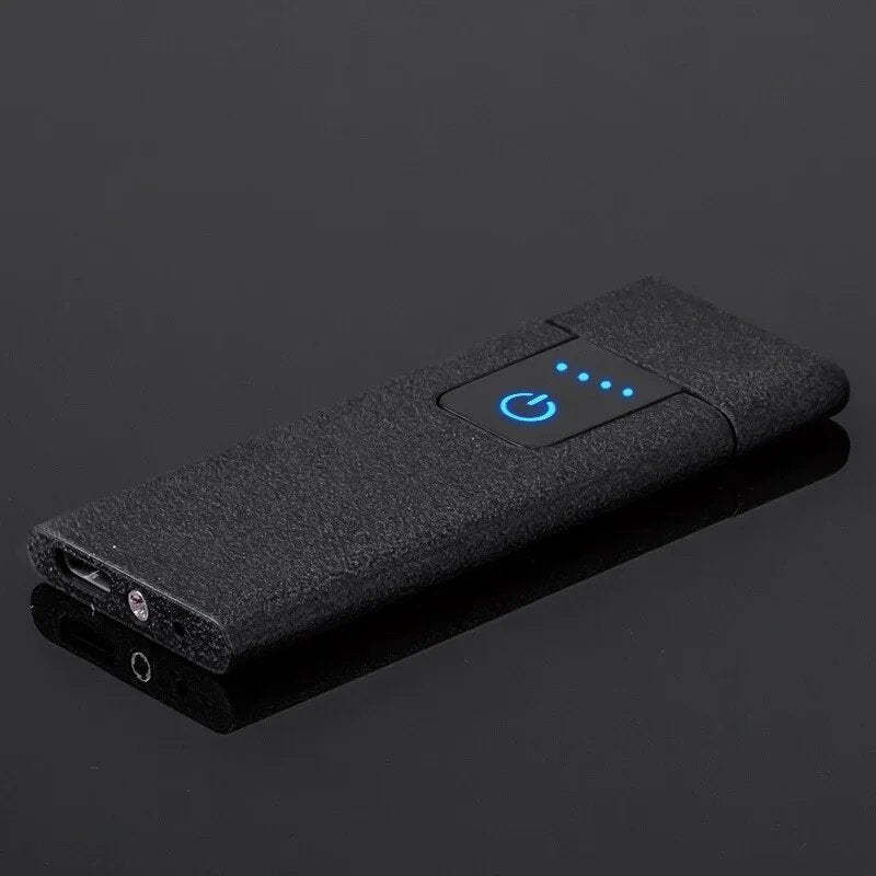 Briquet USB Noir Texture