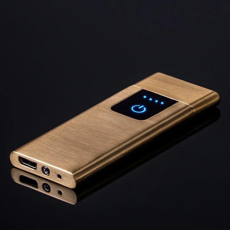Briquet USB Or