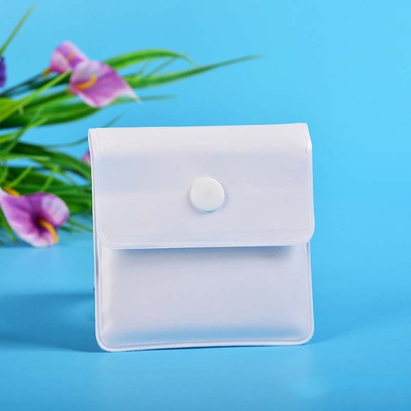 Tissu souple blanc - cendrier de poche refermé