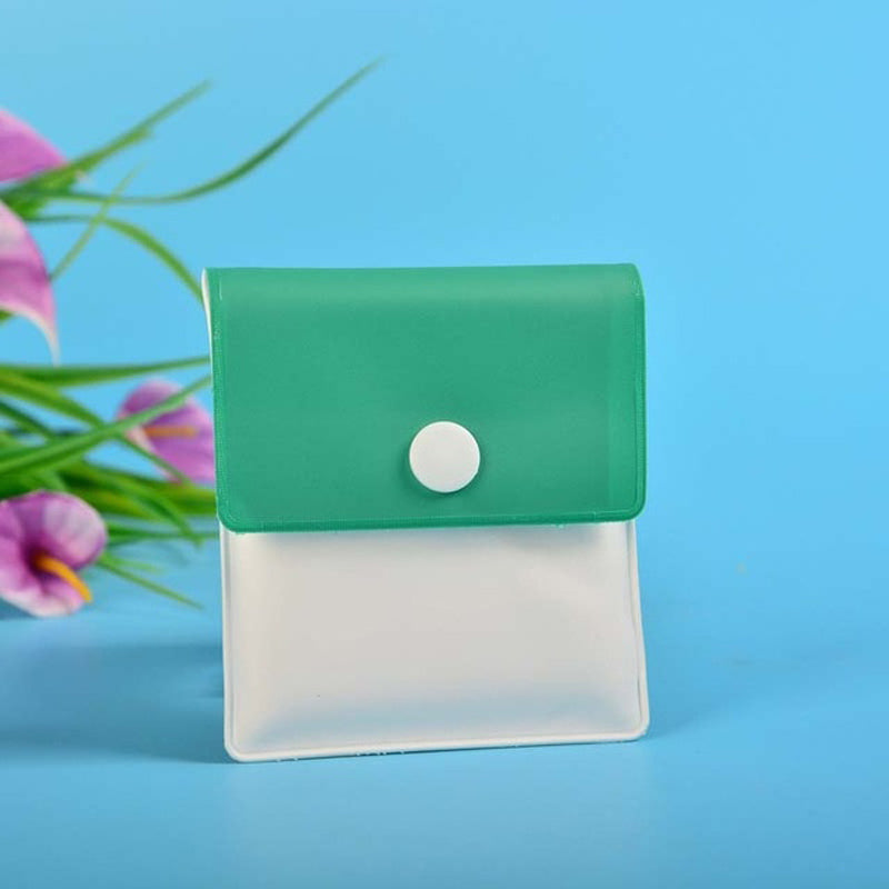 Tissu souple vert - cendrier de poche nomade