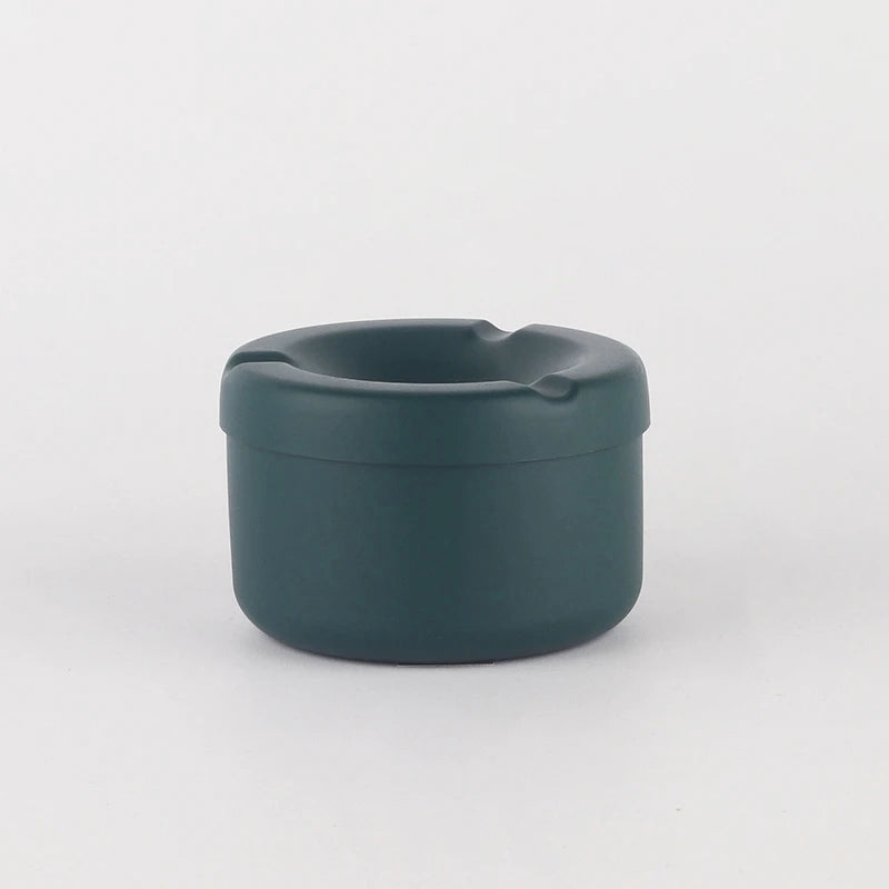 Inox vert - cendrier extérieur design seul