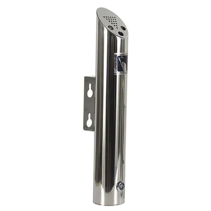 Cendrier mural professionnel inox taille M - vue principale