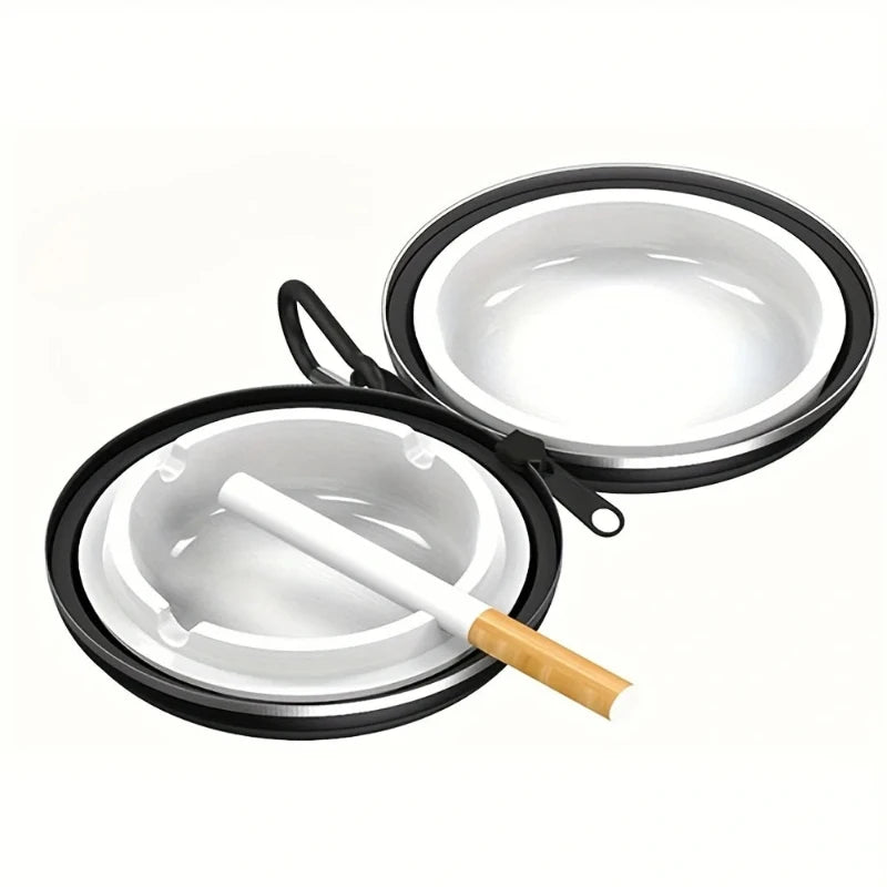 Kytpyi Cendrier De Poche, Cendrier De Poche Anti Odeur, Mini Cendrier En Mu00e9tal Avec Porte-clu00e9s
