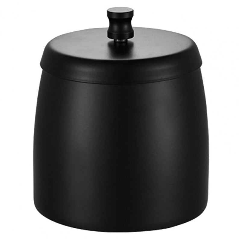 Cendrier moderne design contemporain en metal - accessoire fumeur aux lignes geometriques epurees