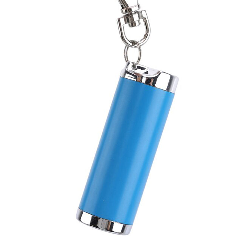 Métal chromé bleu - cendrier porte-clé
