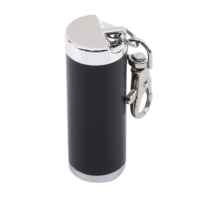 Métal chromé noir - cendrier porte-clé