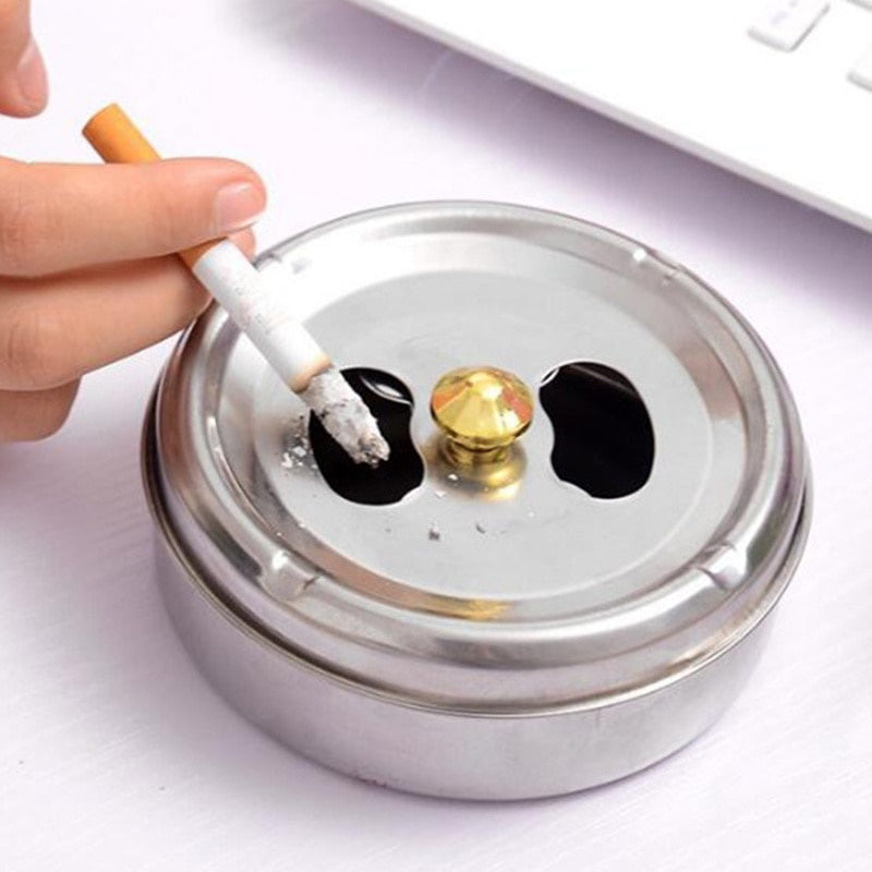 Cendrier rotatif automatique inox plateau tournant - vue 5