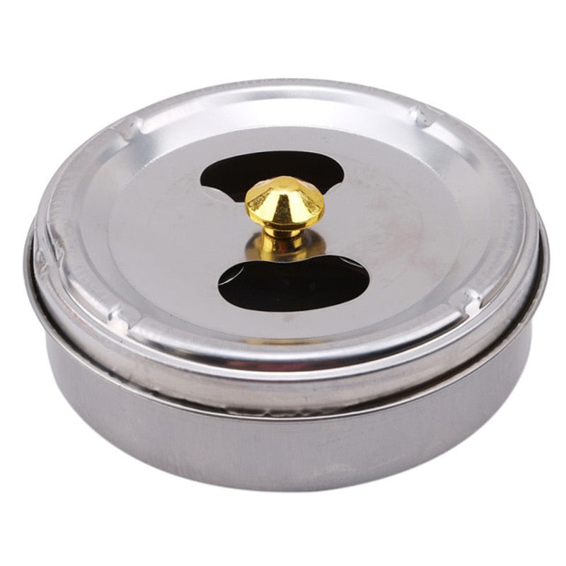 Cendrier rotatif automatique inox plateau tournant - vue 3