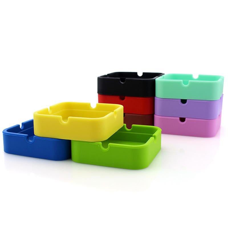 Silicone souple - cendriers en silicone empilés plusieurs coloris