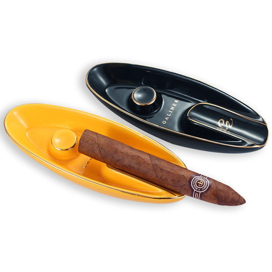 Cendrier pour cigare avec encoches larges - accessoire fumeur adapte aux cigares format toro et robusto