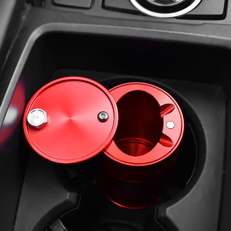 Cendrier voiture porte-gobelet inox universel couvercle - vue 5