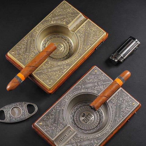 Cendrier à Cigares GERMANUS Orientable Brun – Élégance Et Praticité Pour Amateurs
