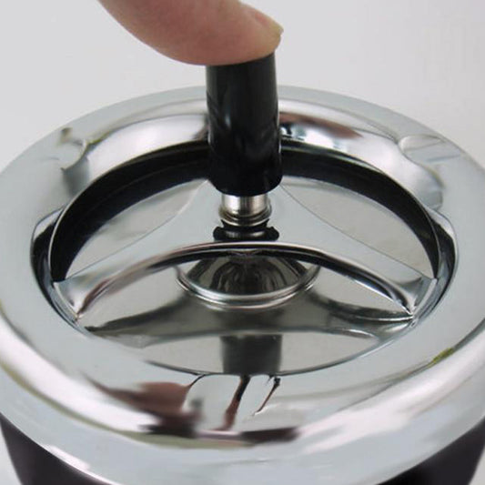 Métal laqué - cendrier à poussoir mécanisme de rotation