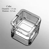 Cendrier Art Déco Verre Cube