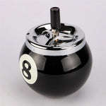 Cendrier Boule de Billard vue de biais