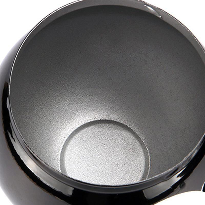 Résine noire laquée - cendrier boule de billard numéro 8 design collector