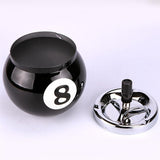 Cendrier Boule de Billard ouvert