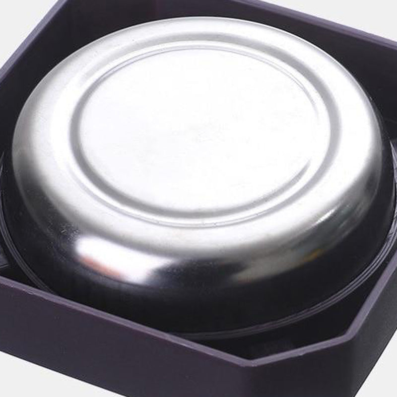 Acier inoxydable noir - cendrier carré vue arrière