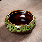 Cendrier Céramique Marocain Vert Tacheté