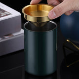 Cendrier Corbeille en Inox Couvercle